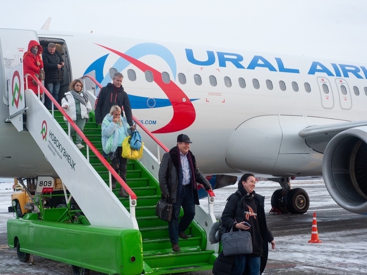 В Новокузнецке  встретили первый чартерный рейс из Москвы в Шерегеш