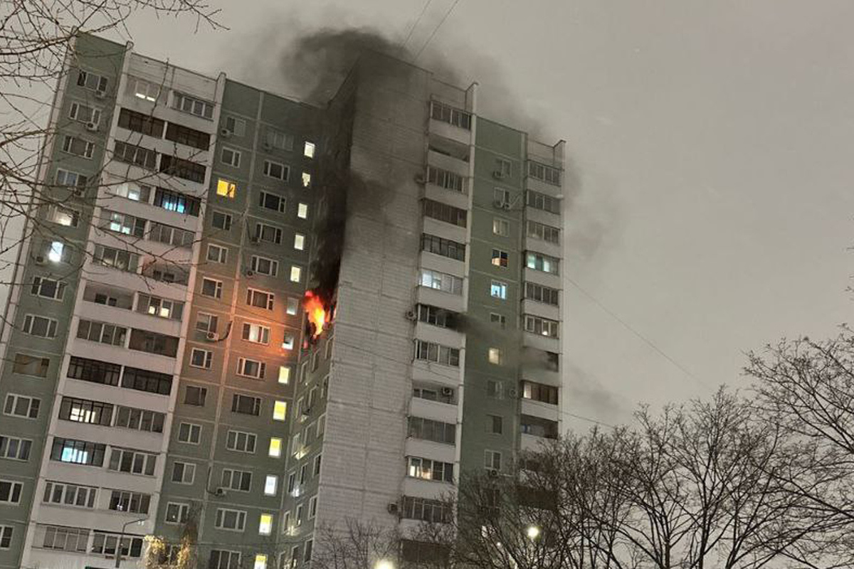 Названа причина пожара в центре Москвы, в котором пострадали двое детей