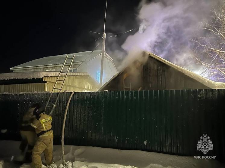 В Нарьян-Маре сгорела баня