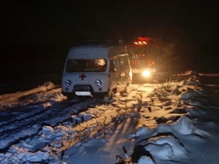 В Орловской области медики попали в снежный плен