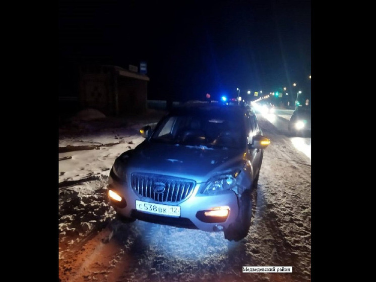 В Медведевском районе Марий Эл иномарка сбила женщину-пешехода