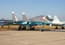 Бомбардировщик Су-34 стал носителем сразу четырех ФАБ-500  
