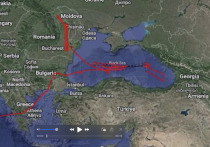 В настоящее время натовский беспилотный летательный аппарат (БПЛА) выполняет маневры над Румынией и Черным морем