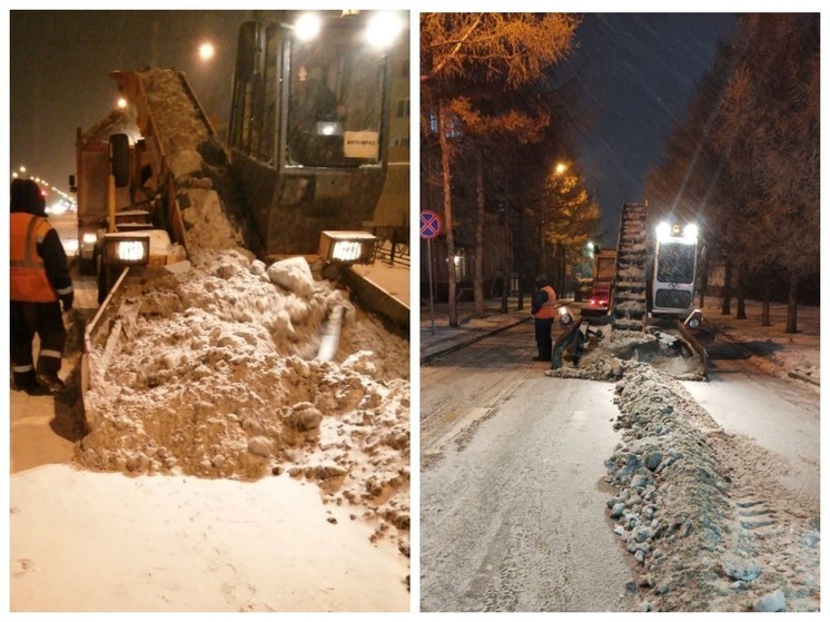 За сутки в Омске с городских дорог вывезли более 5,5 тысяч тонн снега