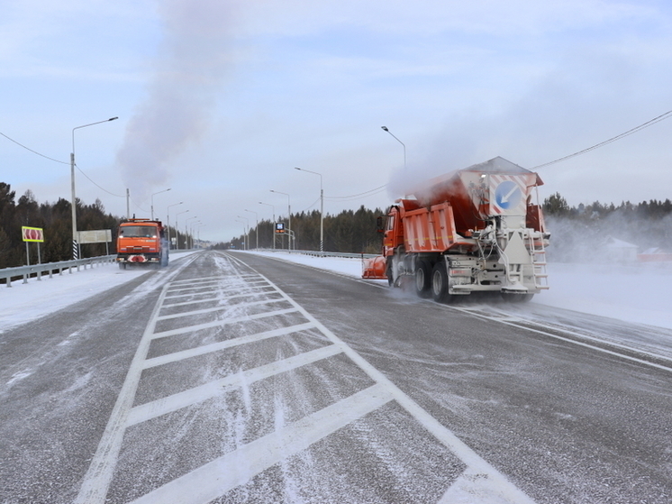 Более 30 единиц техники убирают снег на федеральных трассах в Забайкалье