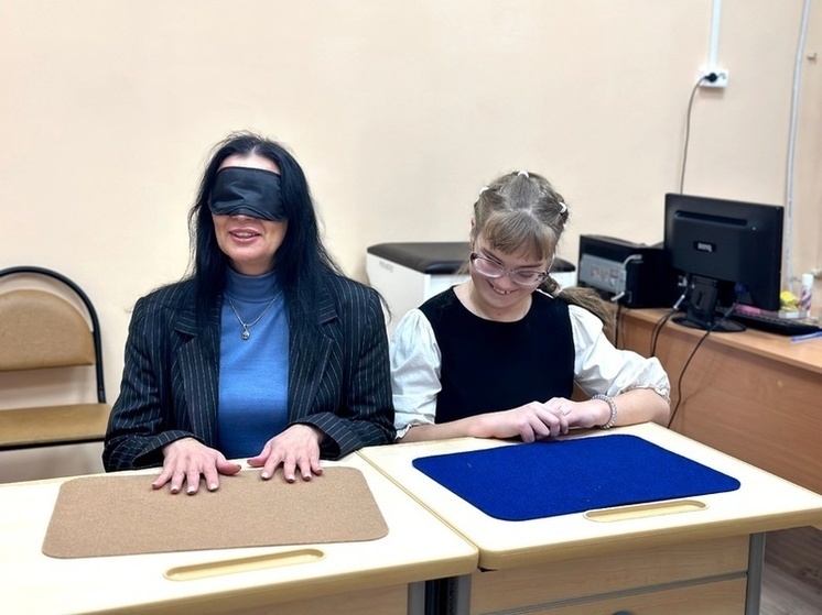 Татьяна Гриневич посетила школу-интернат для слепых и слабовидящих детей