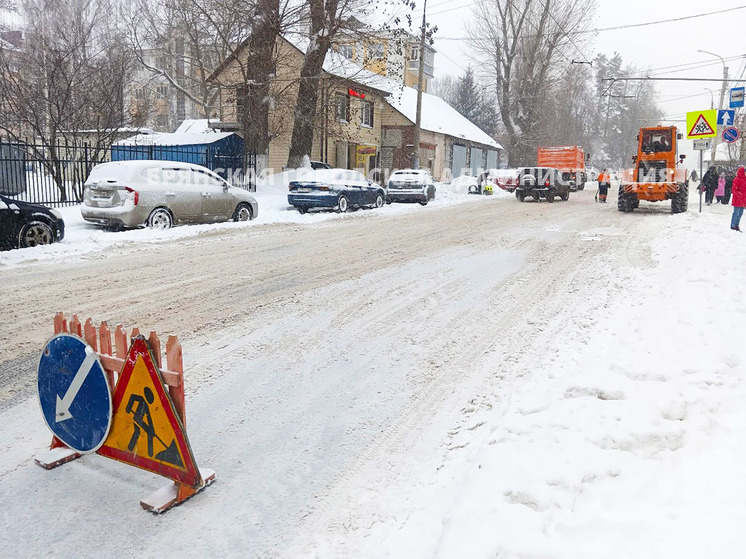 Почти 2,5 тонны снега вывезли с улиц Брянска за сутки