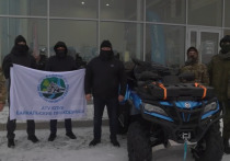 Участники специальной военной операции из Республики Бурятия получили новый квадроцикл-болотоход