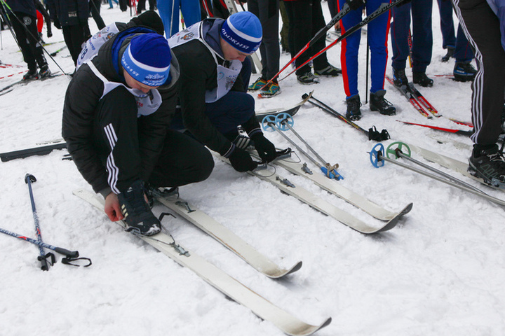 В новгородском парке 30-летия Октября открылась лыжная трасса