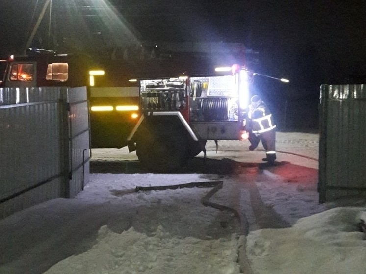 В Вязьме произошел пожар на частном подворье