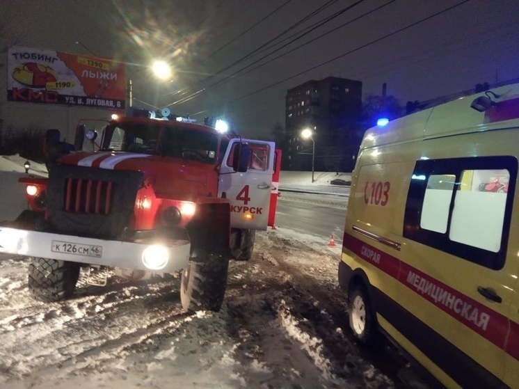 В Чеховском переулке Курска потушили пожар в комнате жилого дома