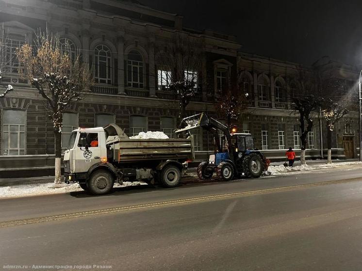 Прошедшей ночью с улиц Рязани вывезли 3742 кубометра снега