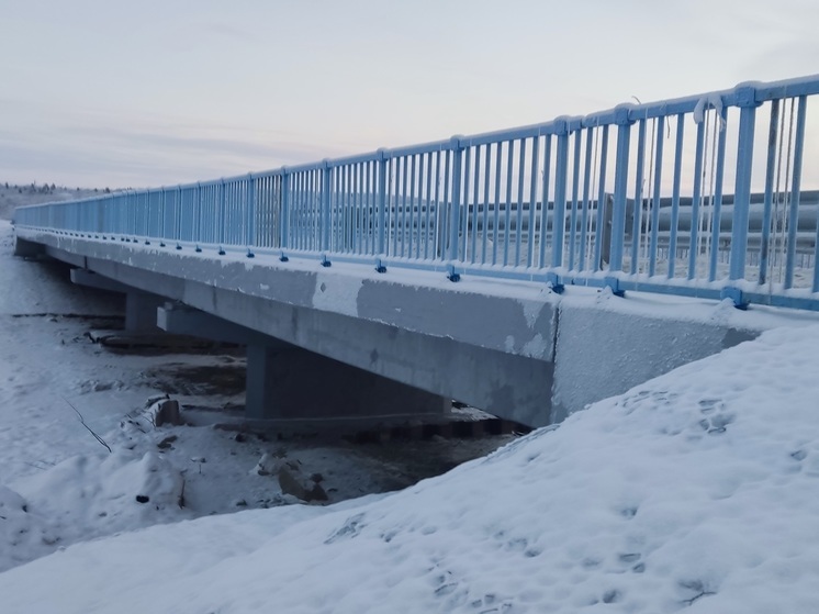 В Мурманской области завершился ремонт моста через реку Средняя