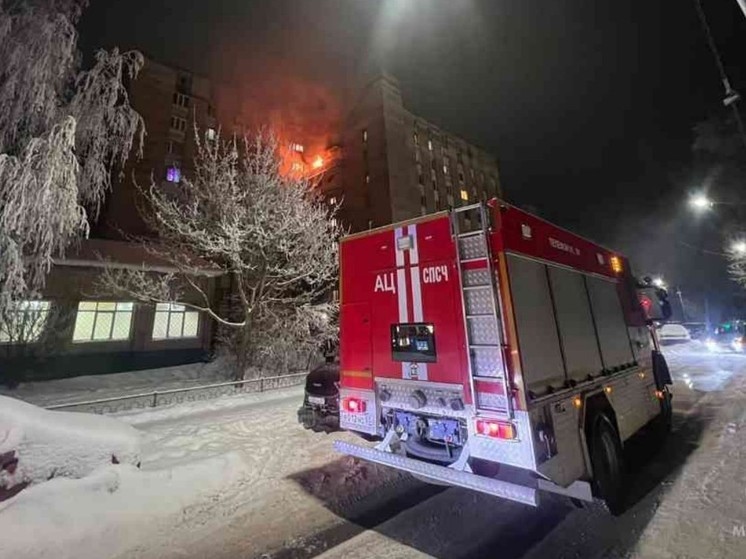 Спасатели эвакуировали 20 человек на ночном пожаре в Великом Новгороде