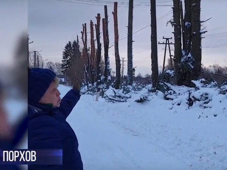 Жительница Порхова показала губернатору улицу, которая превратилась в фильм «Сталкер»