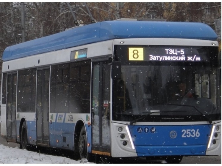 Новый троллейбус №8 в Новосибирске справился с работой в 25-градусный мороз