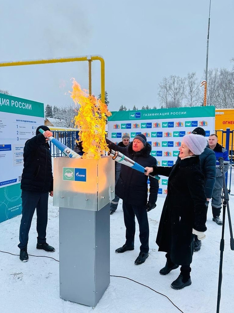В Тейковском районе состоялось торжественное открытие газопровода до села Морозово