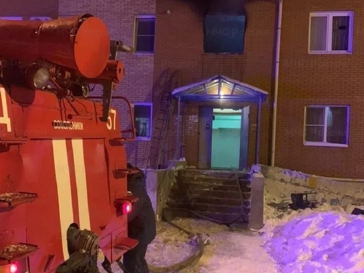 В Новомосковске загорелся жилой дом