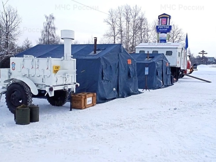 В Ярославской области установили пункт обогрева на дороге