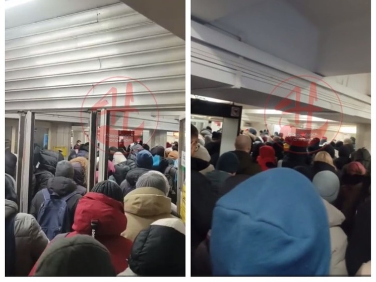 В Новосибирске жители пожаловались на давку в метро
