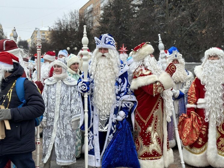 В Пензе состоялось массовое шествие Дедов Морозов