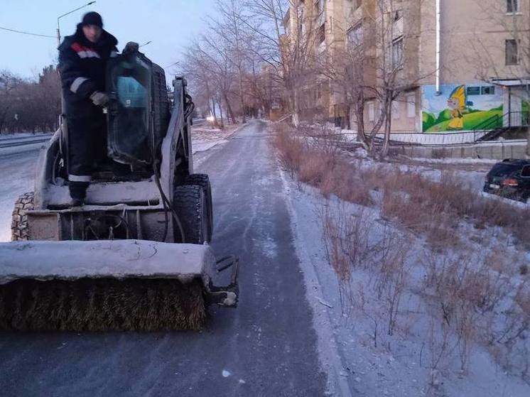 Власти Читы отчитались об уборке тротуаров от снега