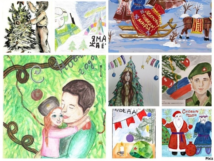 На Ямале дети передали больше 500 рисунков для поздравления бойцов СВО с Новым годом