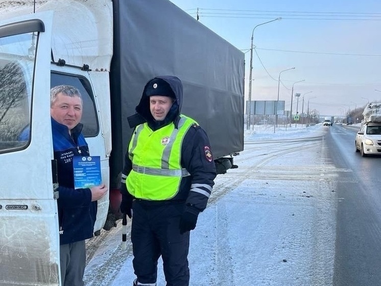 В Рязанской области водителям напоминают правила безопасности на зимней дороге