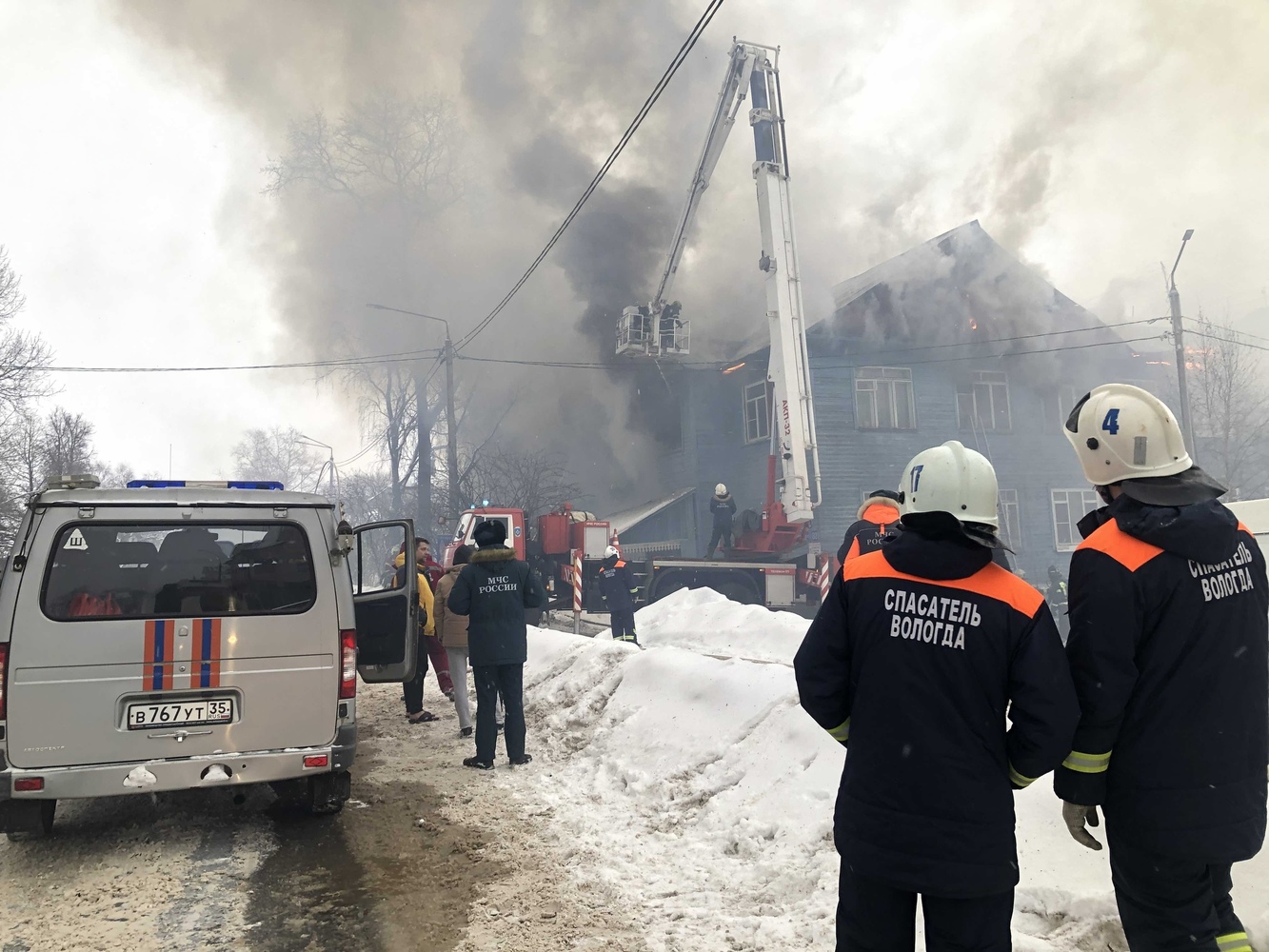 Пожар в Вологде на Советском проспекте, 82: как развивались события