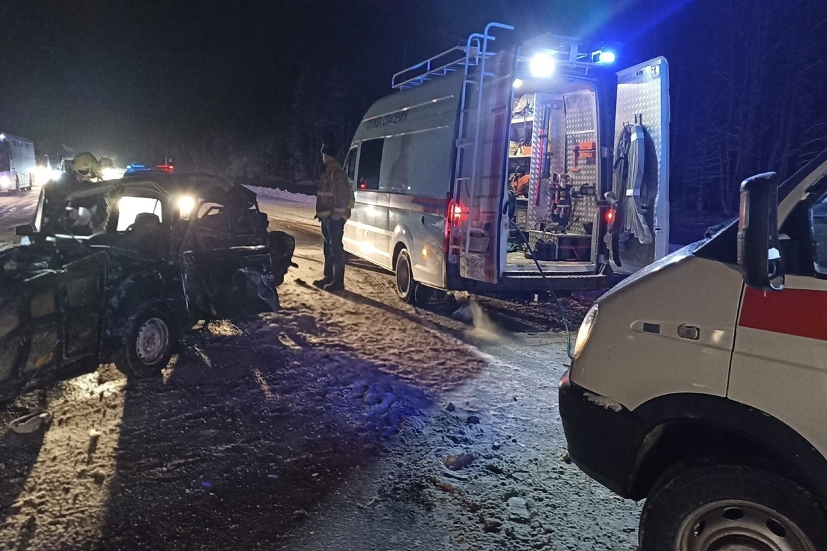 На трассе под Северодвинском произошло ДТП с участием двух машин