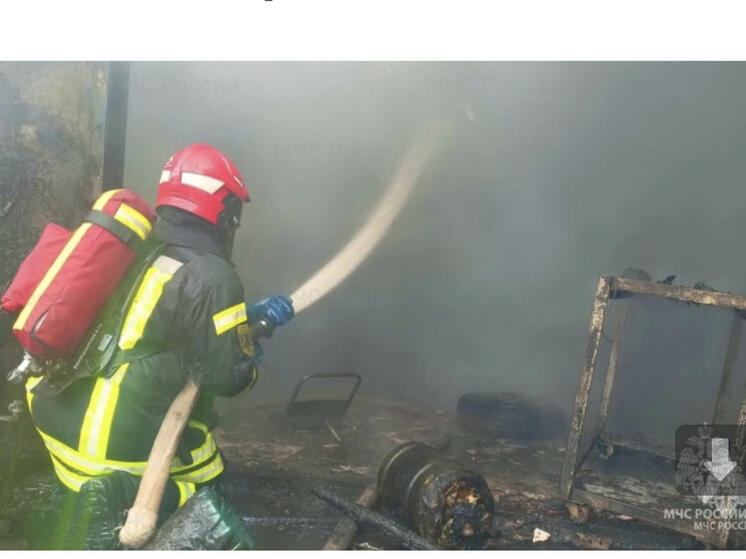 В Смоленске произошло возгорание гаража