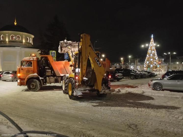 Прошедшей ночью с улиц Рязани вывезли 3968 кубометров снега