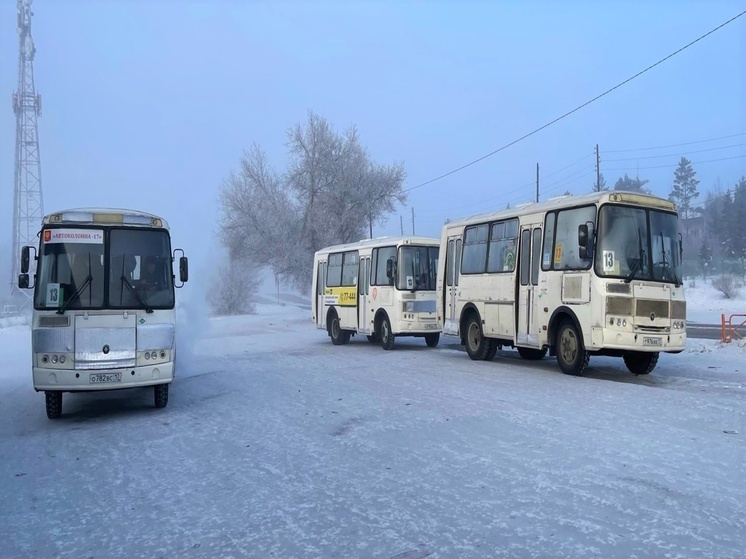 В столице Тувы из-за сильных морозов ломаются маршрутки