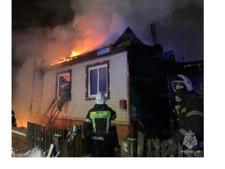 В огне под Собинкой едва не сгорел хозяин дома