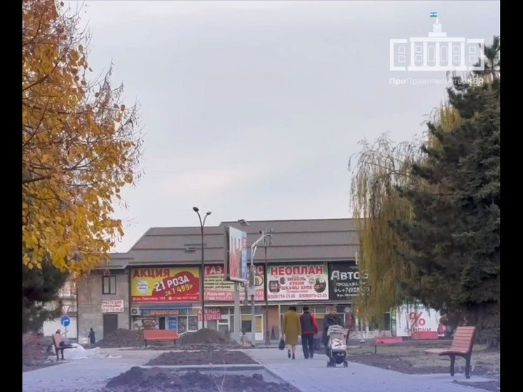 В Нальчике благоустраивают сквер на пересечении ул. Кабардинской и Осетинской