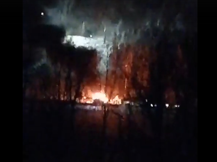 Горит горнолыжный курорт «Ялгора» под Петрозаводском