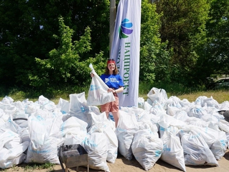  Волонтеры убрали 3 тысячи кубометров мусора под Волгоградом