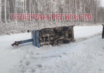 В пригороде Томска произошло ДТП с автокраном