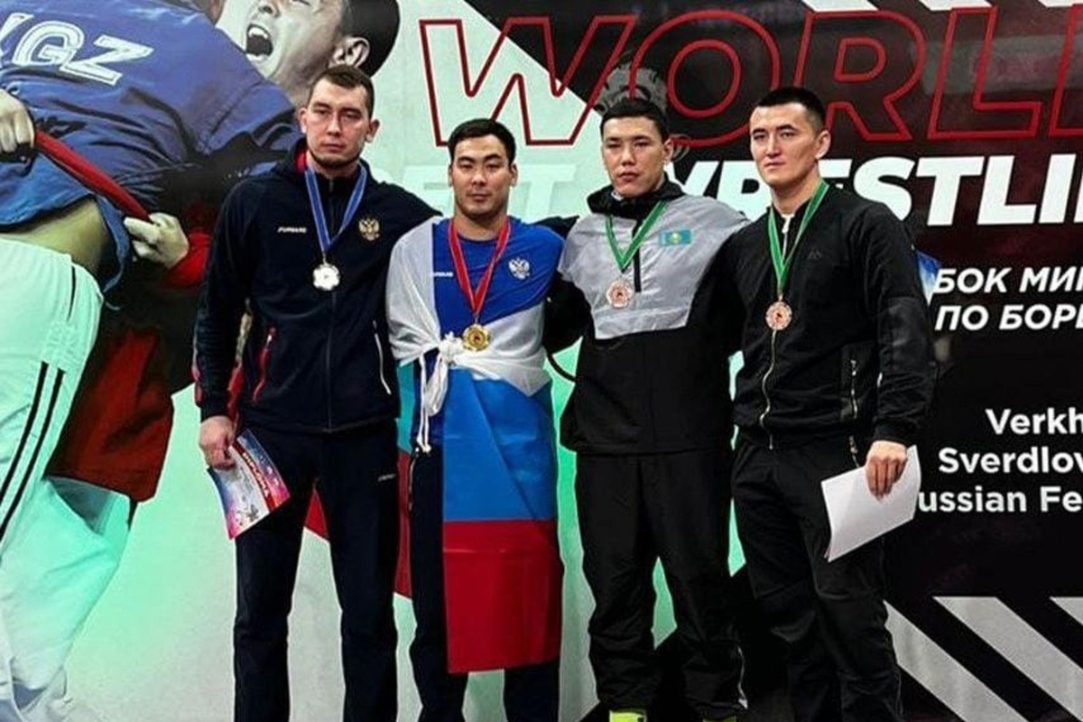 An athlete from Kalmykia wins the Belt Wrestling World Cup