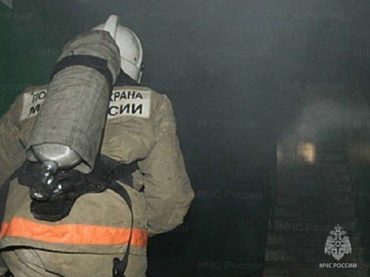 Пожарные потушили строительный вагончик в Южно-Сахалинске