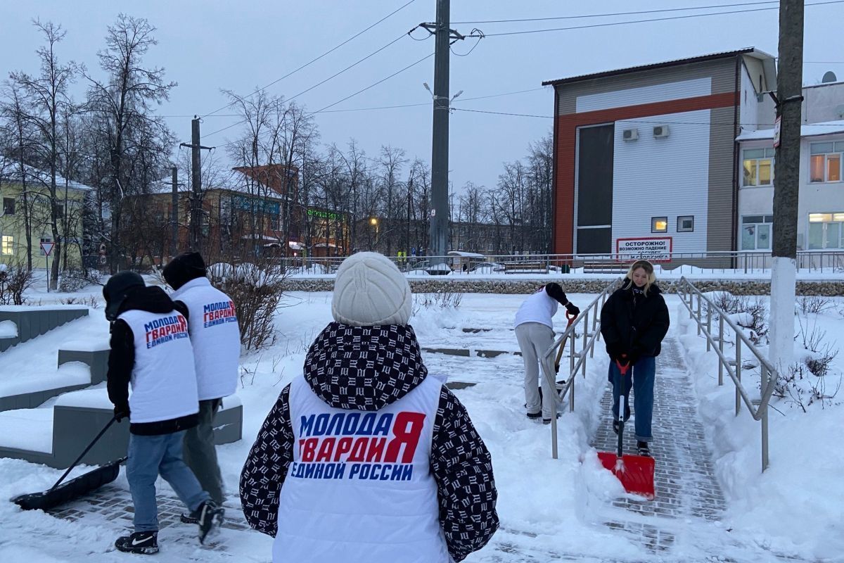 Молодогвардейцы запустили акцию «Снежный десант» в муниципальных образованиях Костромской области