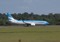 Портал Rio Negro сообщает, что в аэропорту Буэнос-Айреса мощный порыв ураганного ветра со скоростью в 140 км/ч сдвинул с места самолет Boeing