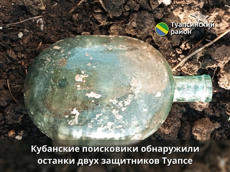 В Туапсинском районе обнаружили останки 2 красноармейцев