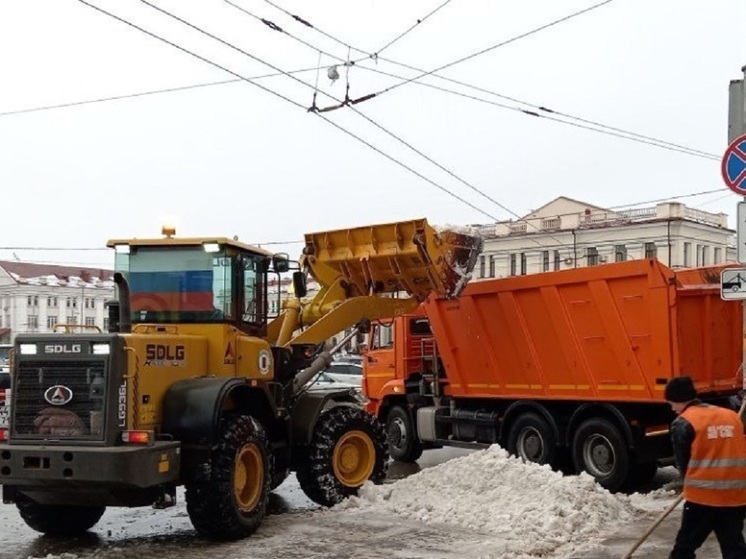 В Туле при уборке было вывезено 772 кубических метра снега