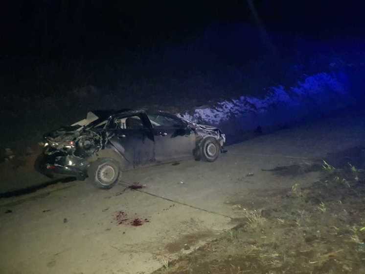 Злостный гонщик опрокинулся в кювет под Пятигорском, тяжело пострадал пассажир