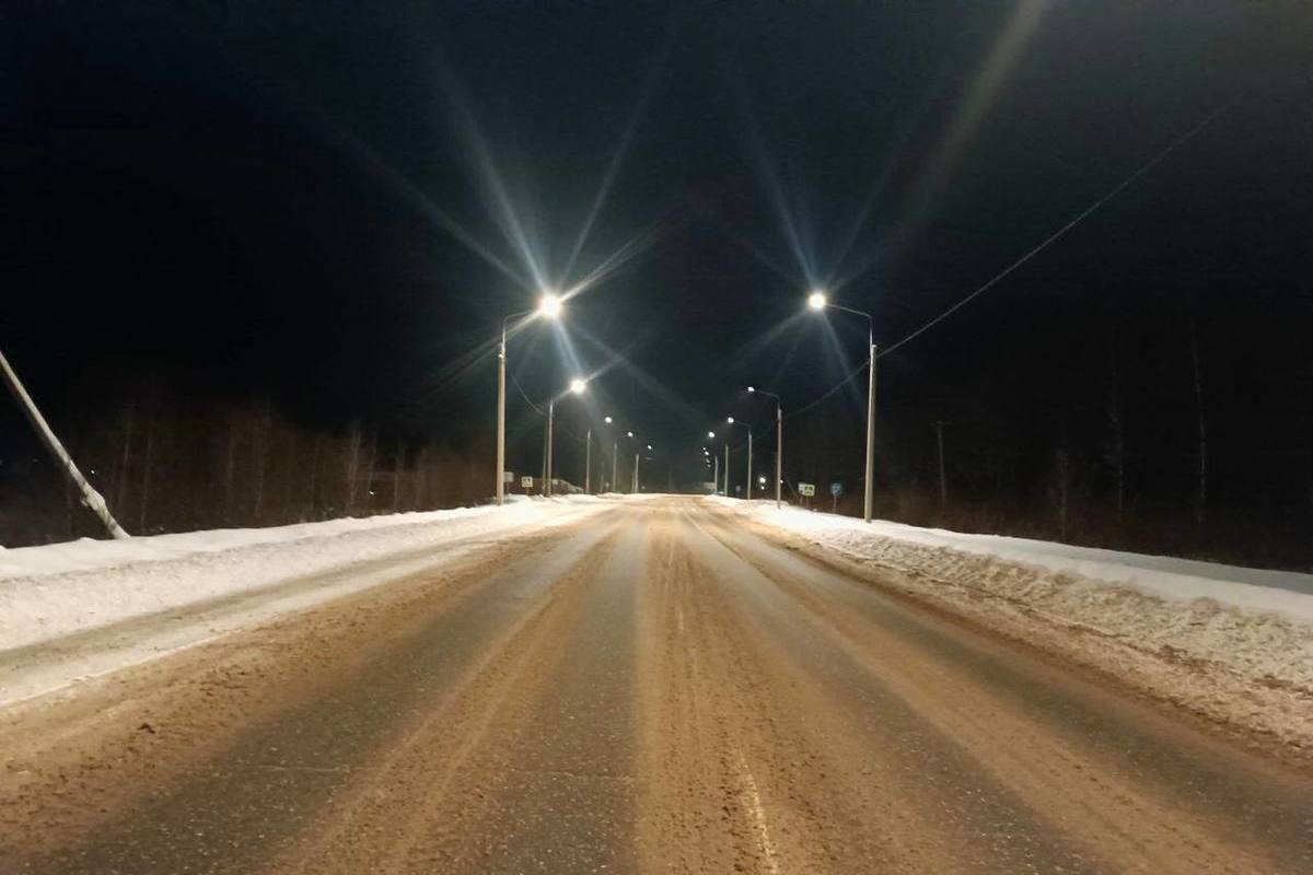 Энергетики филиала «Костромаэнерго» модернизировали наружное освещение на отдельных участках автомобильных дорог