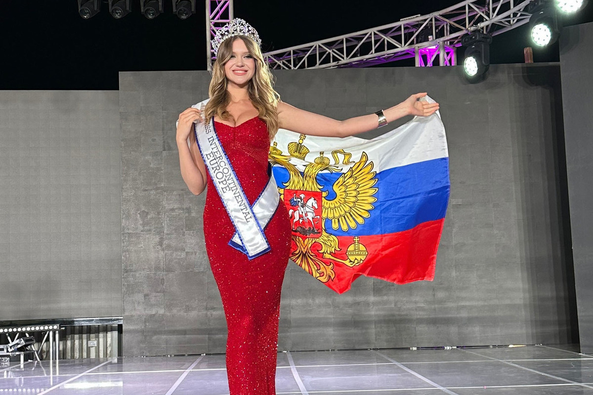 A Russian woman became “the most beautiful European” at a competition in Egypt