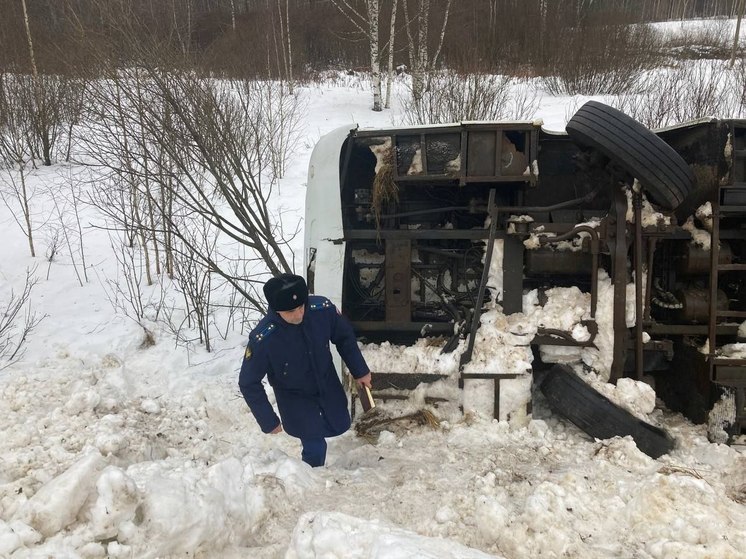 Автобус с юными владимирцами улетел с дороги под Ярославлем