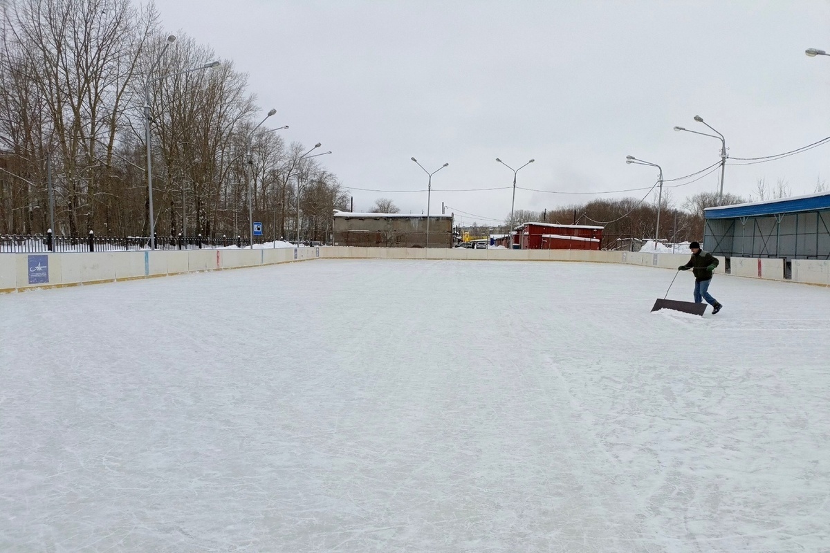 В Новодвинске открылся бесплатный каток