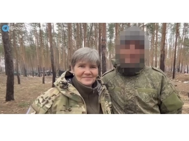 Волонтер опорного пункта Якутии в ДНР Марина Бахилина встретилась со своим сыном
